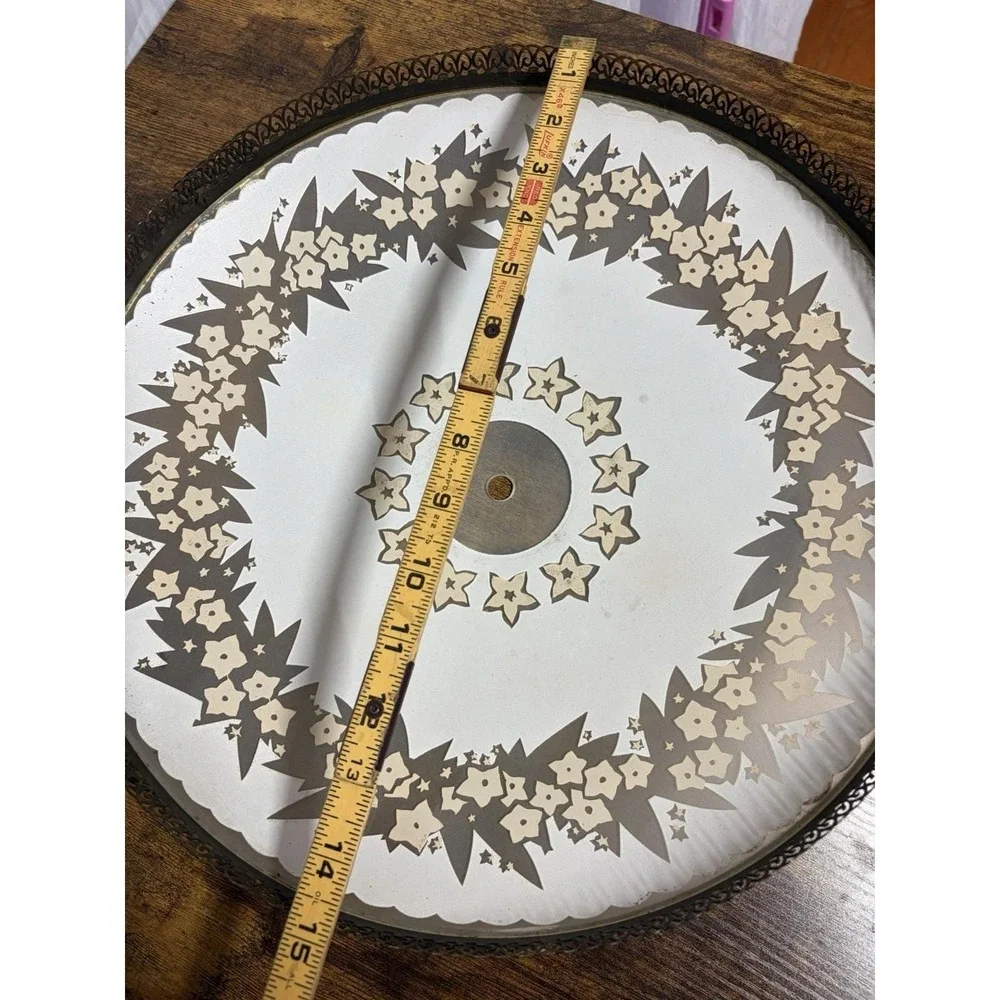 Art Deco Frosted Glass Floral Ceiling Light Shade 14